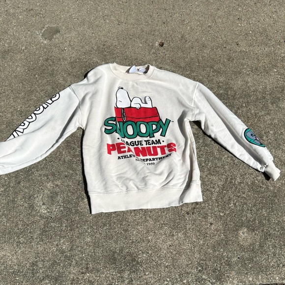 Zara Peanuts Snoopy Sweatshirt Size 11-12 Kids - Picture 1 of 7